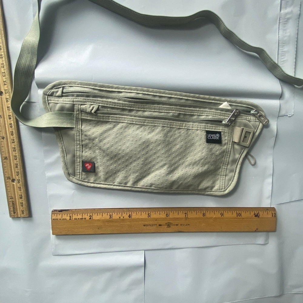 Travel‎ Money Belt Hidden Waist Pouch Passport Holder Organizer Bag Tan